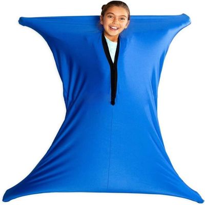 BANTASE Premium Body Sock For Kids Safe, Sensory Sox Stretchy Body Socks Full-body Wrap, For Ages 3-18 Years For Kids Relieve Stress Hyposensitivity Sensory Processing Autism (Color : Blau, Size : M)