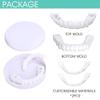 1 Pair Clip on Veneers Top and Bottom Instant Veneers Dentures Fake Teeth Smile Veneers, Whitening Cosmetic Teeth for Men Women Cover Imperfect Teeth, with Tweezers view 2