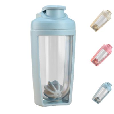 ALINUOYQ Shaker Bottle 500ml Protein Mixes Shaker Bottle with Whisk Ball, Blender Shaker Bottle BPA-Free Leak Proof Shaker Cup with Handle, Mixer Cup Pre-workout Cup for Gym, Office, Travel