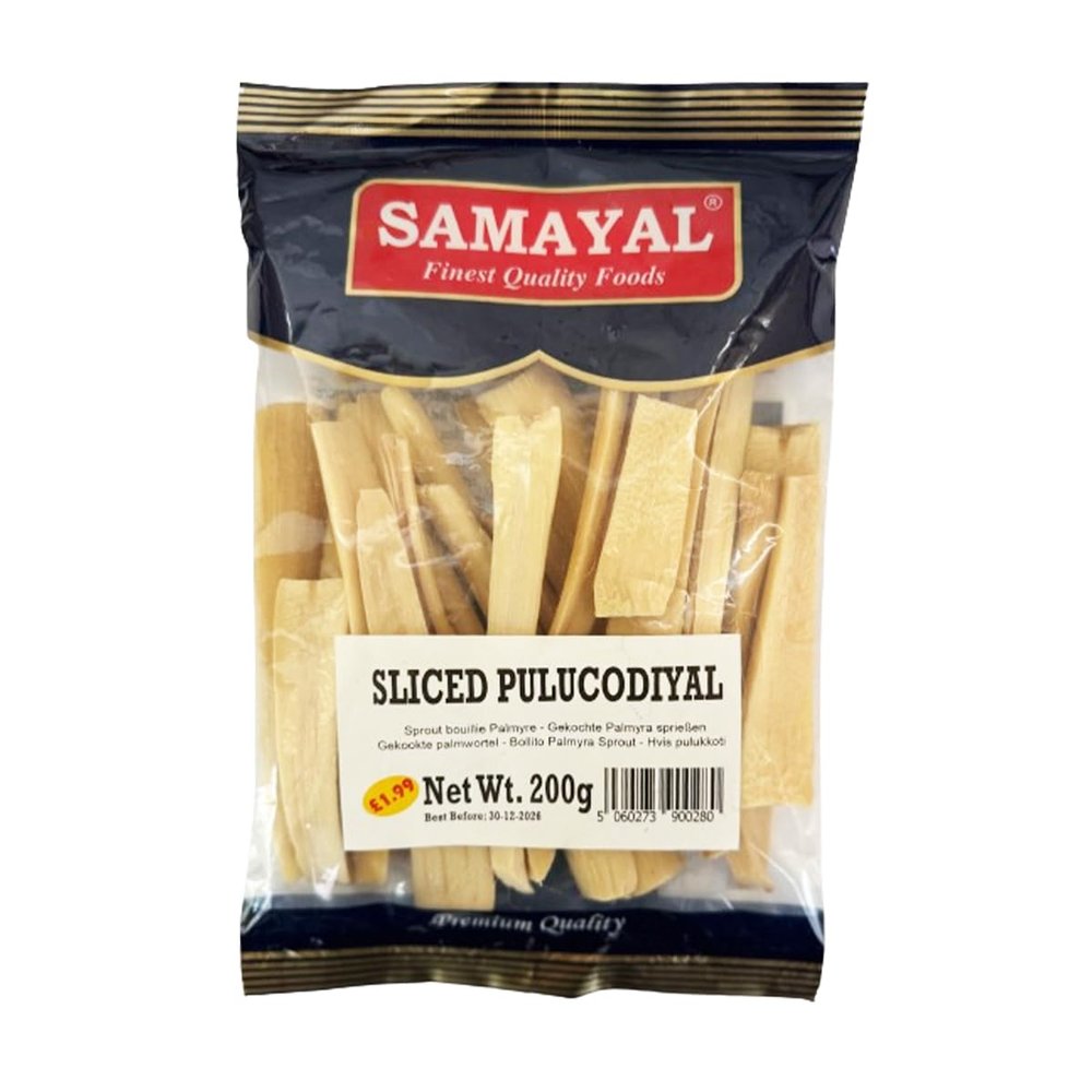 FreshCart Basics Samayal Sliced Pulucodiyal sticks, Sun-dried Palmyrah root, Snack made from palmyra palm tubers, Odiyal-200g (Pack of 1)