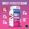 Dymatize ISO 100 Hydrolized Clear Wild Berry Lollipop 900g Whey Protein Powder view 4