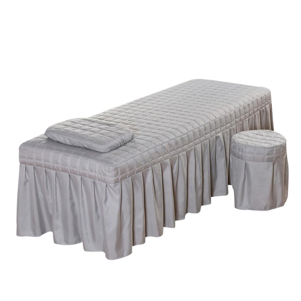 Bedskirt Solid Beauty Salon Massage Table Bed Sheet Bedspread Massage Sheet Bed Full Cover with Skirt 1pcs 190x80cm