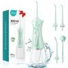 COSLUS Water Teeth Flosser Picks: 4 Modes Cordless Irrigator 300ML Portable Electric Flossing Machinerie for Teeth Cleaning Rechargeable Waterproof Tooth Pick Set Cleaner for Travel Home C30(FC5360) view 1