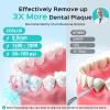 COSLUS Water Teeth Flosser Picks: 4 Modes Cordless Irrigator 300ML Portable Electric Flossing Machinerie for Teeth Cleaning Rechargeable Waterproof Tooth Pick Set Cleaner for Travel Home C30(FC5360) view 3
