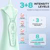 COSLUS Water Teeth Flosser Picks: 4 Modes Cordless Irrigator 300ML Portable Electric Flossing Machinerie for Teeth Cleaning Rechargeable Waterproof Tooth Pick Set Cleaner for Travel Home C30(FC5360) view 4