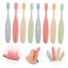 Beaupretty 8pcs Childrens Soft Bristle Toothbrush Set Portable Wear-Resistant Training Toothbrushes Candy Colors for Baby Oral Care and Travel view 2