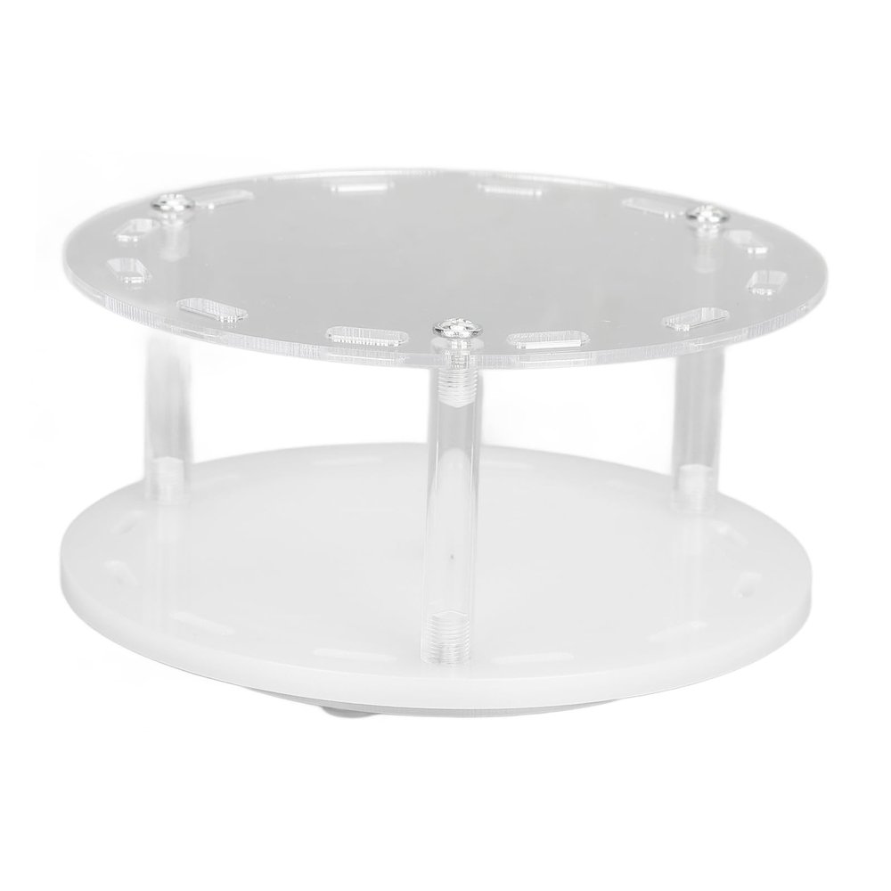 ZJchao Rotatable Acrylic Eyelash Tweezers Holder Display Shelf with 12 Holes, Organized Storage for Eyelash Extensions (Pure White)