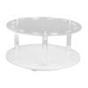 ZJchao Rotatable Acrylic Eyelash Tweezers Holder Display Shelf with 12 Holes, Organized Storage for Eyelash Extensions (Pure White) view 1