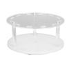 ZJchao Rotatable Acrylic Eyelash Tweezers Holder Display Shelf with 12 Holes, Organized Storage for Eyelash Extensions (Pure White) view 2