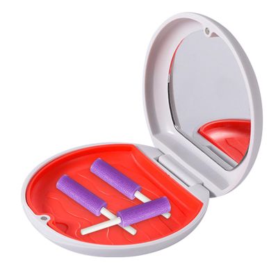 Teksome Denture Bath Case,Magnetic Closure Case for Women Denture - Extend Denture Life Denture Case with Integrated for Mountaineering, Outing, Camping