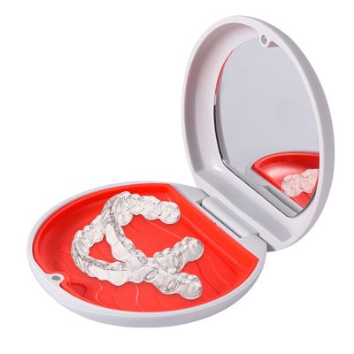 Vuggdt Artificial Teeth Box,Denture Case False Teeth Box for Men | Included False Teeth Container for Mouth Guard for Camping, Outing, Business Trips