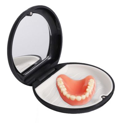 Artificial Teeth Box,Portable Box for Men Women Artificial Teeth | Mouth Guard Night Guard Retainer Box to Extend Denture Life for Traveling, Business Trips, Mountaineering