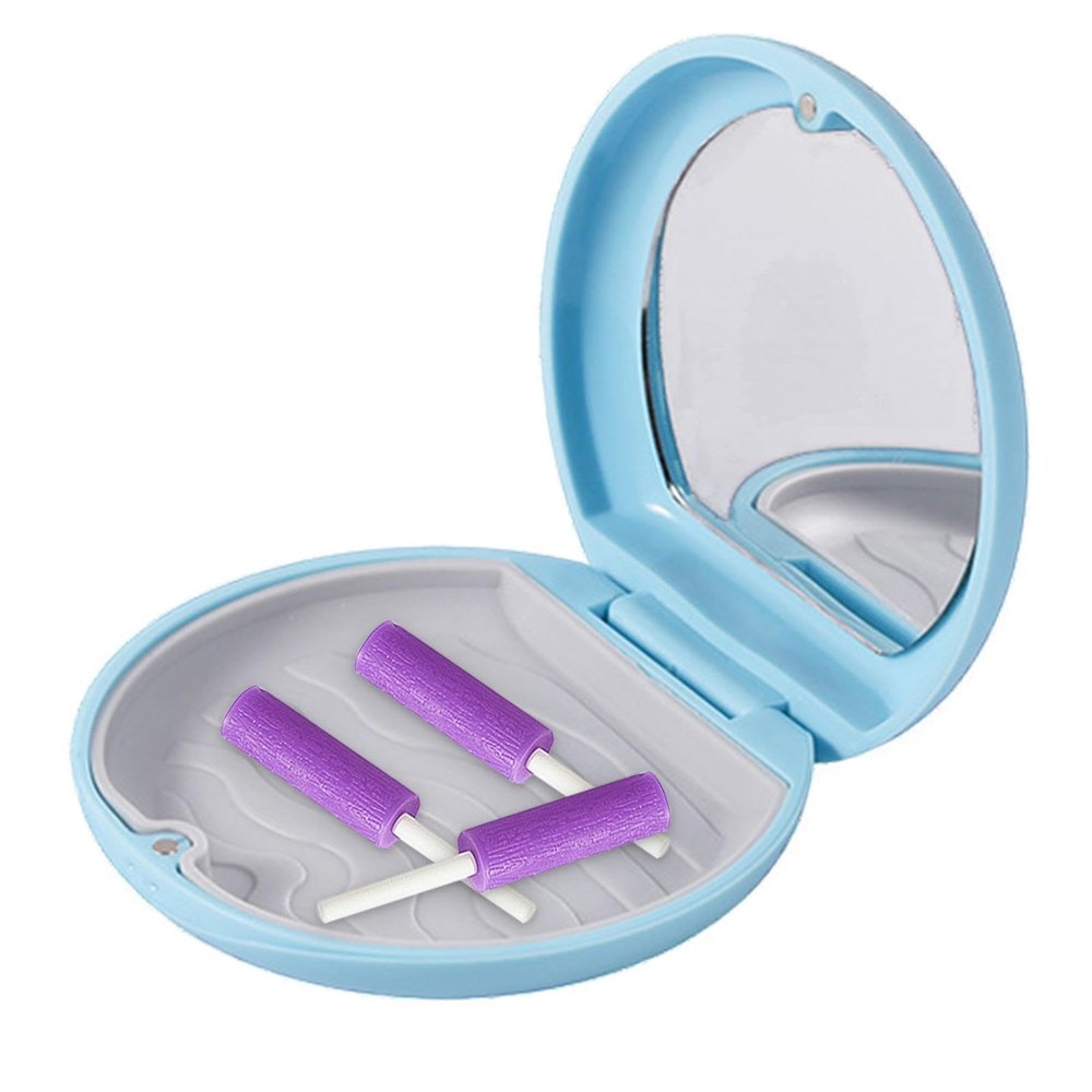Bexdug Artificial Teeth Box,Denture Case False Teeth Box for Men | Extend Denture Life Denture Case with Integrated for Mountaineering, Outing, Camping