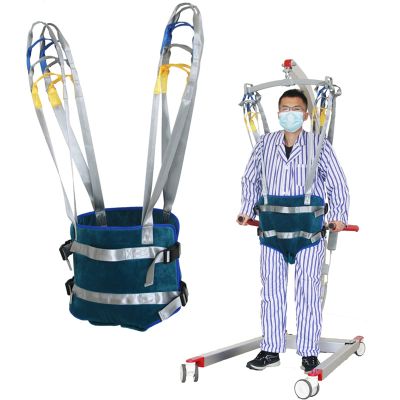 YUBING Patient Lift Medical Slings Walking Standing Aids Full Body Transfer Belt Strap for Thigh Hip Waist Lumbar Back Supports Leg Exercise,M