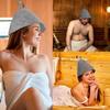 2-Piece Premium Wool Felt Sauna Hat Set - Breathable & Flexible Steam Room Headwear for Spa Sessions, Thermal Protective Bath Accessories for Hot/Dry Sauna Use view 4
