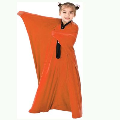 Stretchy Sensory Body Sock For Boys And Girls Sensory Training Bag Full Body Wrap For Stress Relief, Self-Clamping, Relaxing (Color : Orange, Size : L)