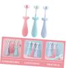 FOYTOKI 3pcs Boy Girl Toothbrush Boys and Girls Soft Bristles Cute Handled Toothbrush for Year Old First Use view 3
