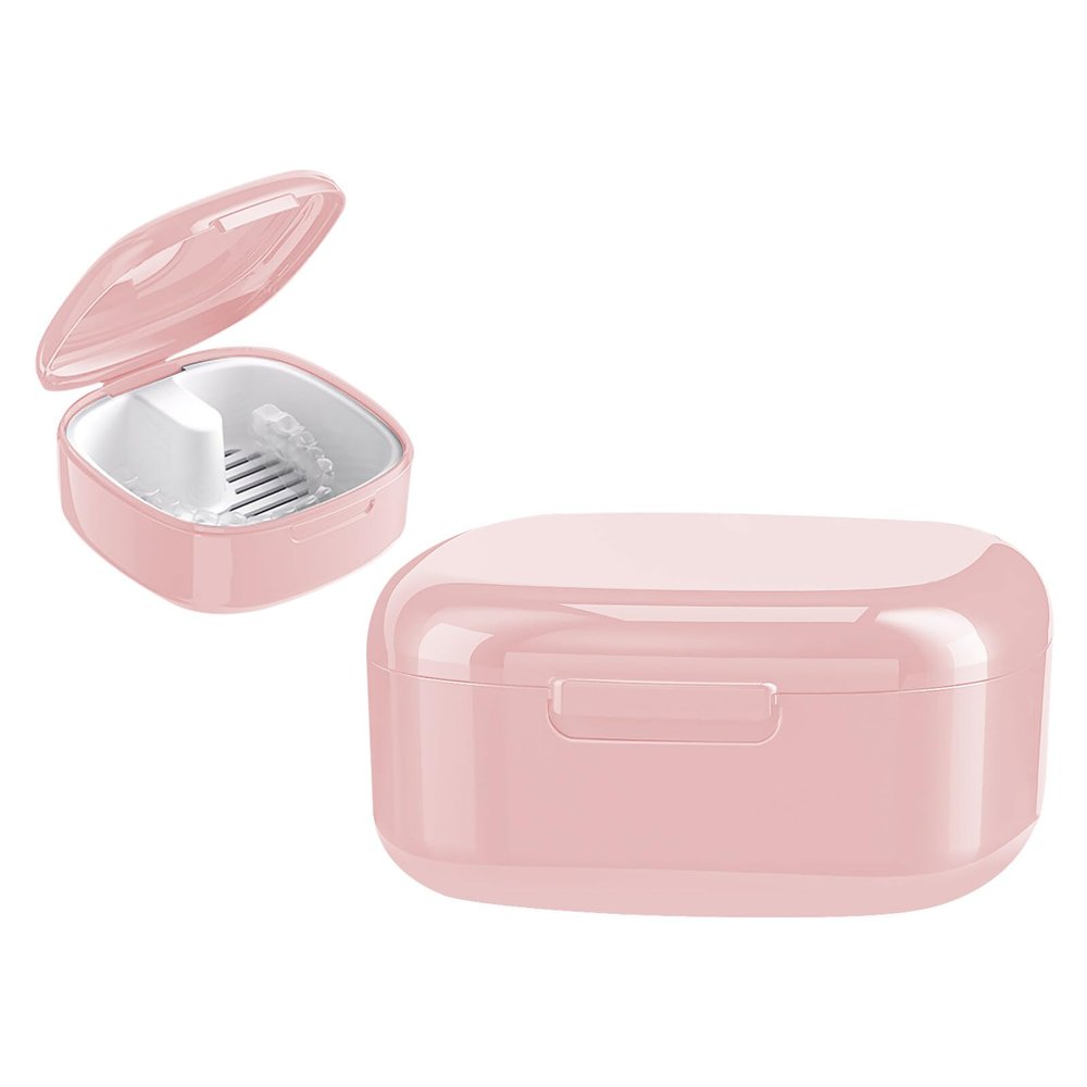 GmeDhc Dental Device Holder with Basket, Dental Holder, Orthodontic Dental Appliance Case, Dental Bite Holder, Teeth Device Box, Dental Prosthesis Holder, Mouth Guard Holder