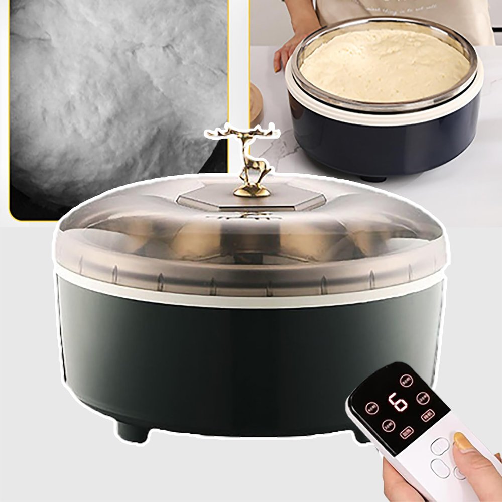 PLABNK 5L Dough Proofer Electric, Double Layer Proofing Rack, Ajustable Temperature Control (30-65C)+ Timing (24H), Sealing Cover, for Fermented Noodles, Sour Noodles, Rice Wine,A
