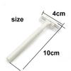 FreshCart Basics Simple Razor for Hair Removal Blade Woman Man Beauty Hotel Travel Cleaning 20pieces (white) view 2