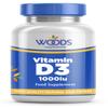 Woods Supplements - Vitamin D3 1000iu 180x Tablets of High Strength Vitamin D Supplement for Healthy Bones & Teeth. Contributes to Immune Support and Normal Muscle Function view 1