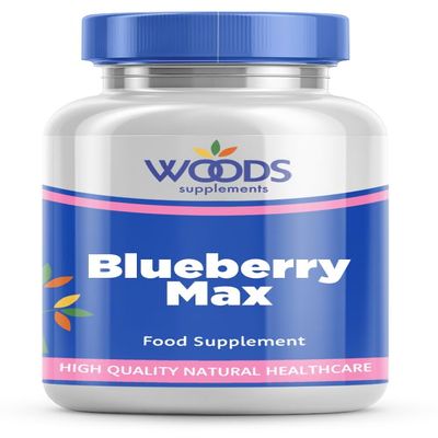 Blueberry Max (180 Capsules) from Woods Supplements | Blueberries are a Natural Source of Vitamin k1, Vitamin C, Manganese | Rich in antioxidants Polyphenols and Flavonoids