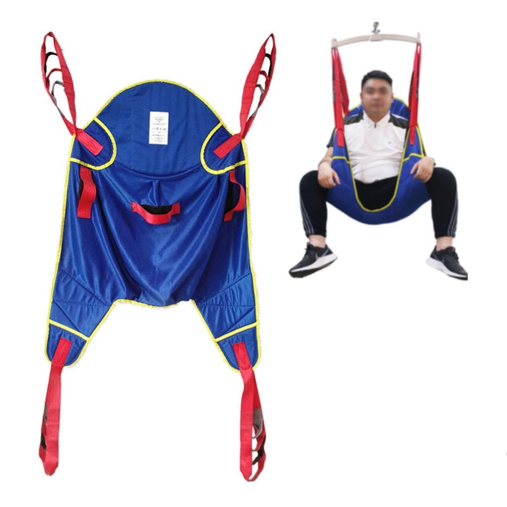 LIBRACTA Toileting Sling Patient Lifter - Full Body Patient Lift Sling - Medical Lift Equipment - Medical Transfer Belt with Four Point Support Full Body Sling - Maximum Load 330Lb L