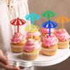 Ercadio 30pcs Sun Blue Cupcake Toppers, Summer Beach Themed Dessert Decorations for Baby Shower, Kids Birthday Party Supplies view 3