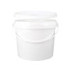 10 x Buckets with Lid, 4 L, White, Round, Plastic Bucket, Food-Safe, Chemistry, Airtight and Stable, Empty Bucket with Handle and Lid Suitable for Food, Animal Feed view 3