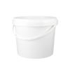10 x Buckets with Lid, 4 L, White, Round, Plastic Bucket, Food-Safe, Chemistry, Airtight and Stable, Empty Bucket with Handle and Lid Suitable for Food, Animal Feed view 4