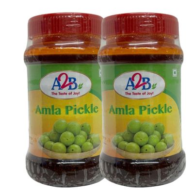 A2B Amla Pickle 400G The Taste Of Joy Taste Good With Rice And Snacks Authentic And Flavourful Pickles Delicious Pickle Prodcut Of India Pack Of 2