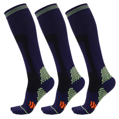 Evolyline 3 Pairs Medical Compression Socks for women & MenKnee High Compression Socks Men Flight Socks for MenCirculation Compression Stockings Varicose Veins Socks for Flying Running Sports Travel
