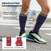 Evolyline 3 Pairs Medical Compression Socks for women & MenKnee High Compression Socks Men Flight Socks for MenCirculation Compression Stockings Varicose Veins Socks for Flying Running Sports Travel view 3