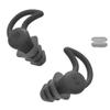 Ear Plugs Noise Cancelling for Sleeping,Reusable Silicone Ear Plugs,Super Soft,Reusable Washable Earplugs for Sleeping, Work,Studying,Swim,Concert,Hearing Protection (Black) view 1