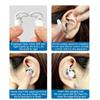 Ear Plugs Noise Cancelling for Sleeping,Reusable Silicone Ear Plugs,Super Soft,Reusable Washable Earplugs for Sleeping, Work,Studying,Swim,Concert,Hearing Protection (Black) view 4