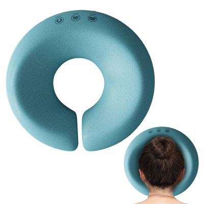 1/2 Piece Massage Face Pillow - Multi-Purpose Massage Face Pillow, Face Cradle Cushion | Portable U-Shaped Bolster, Round Polyester Neck Cushion for Massage Travel, 11.3 x 2.9 Inches, Random
