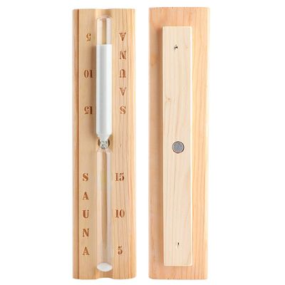 Wooden Sauna Hourglass 15 Minutes Sand Timer Countdown Clock Accessory for Sauna Spa Room