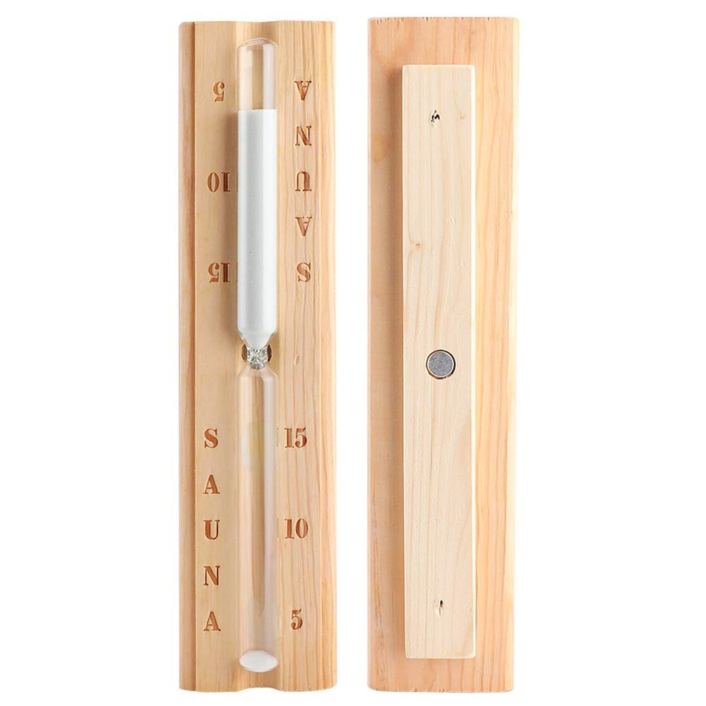 Wooden Sauna Hourglass 15 Minutes Sand Timer Countdown Clock Accessory for Sauna Spa Room