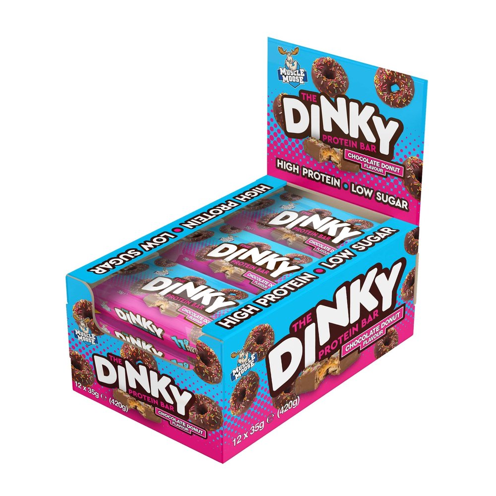 Muscle Moose The Dinky Protein Bar 12 x 35g - Chocolate Donut
