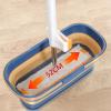 1/2 Pieces Foldable Mop Bucket  3.17 Gallon Water Mop Basin, Multifunctional Rectangular Cleaning Bucket | Mop Bucket Washing Container with Wheels and 2 Handles, Clean Basin for Mop view 4