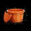 UYDJAKX Bucket For Foot Bath,Sauna Accessories Sauna Bucket Water Bucket,Handmade Wooden Footbath Tubs,Foot Relaxing Barrel Anniversary Comfortable anniversary Star of Light view 2