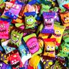 100 ASSORTED FIZZY SOUR HARD BOILED SWEETS CANDIES MONSTER KIDS PARTY MIX SHARING HALLOWEEN TREATS  HALAL  GLUTEN FREE  NO ARTIFICIAL COLOURS  PREMIUM ITALIAN  BULK 500g  BY GARDEN GLAZE view 1