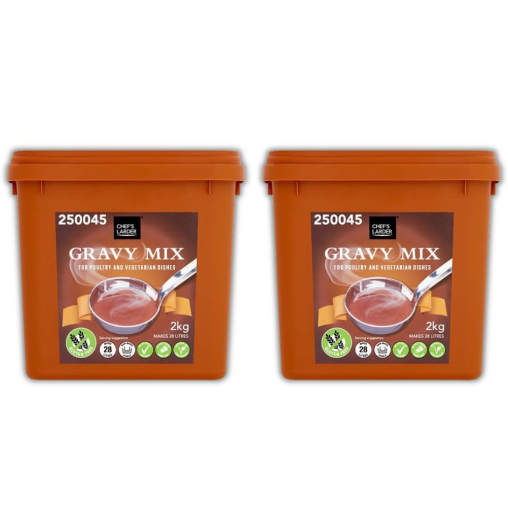 56L Gravy Mix Gluten Free for Poultry and Vegetarian Dishes - Suitable for Coeliacs and Vegetarians (56L (2x28L))