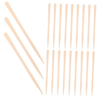 Beaupretty 100pcs Wooden Wax Sticks 88mm Oval Waxing Rods for Nose and Body Hair Removal Womens Wax Applicator Spatulas for Precise Hair Removal