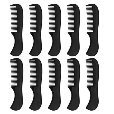 Healeved 10pcs Mustache Combs Mens Beard Comb Travel Pocket Grooming Accessory for Men and Styling Men