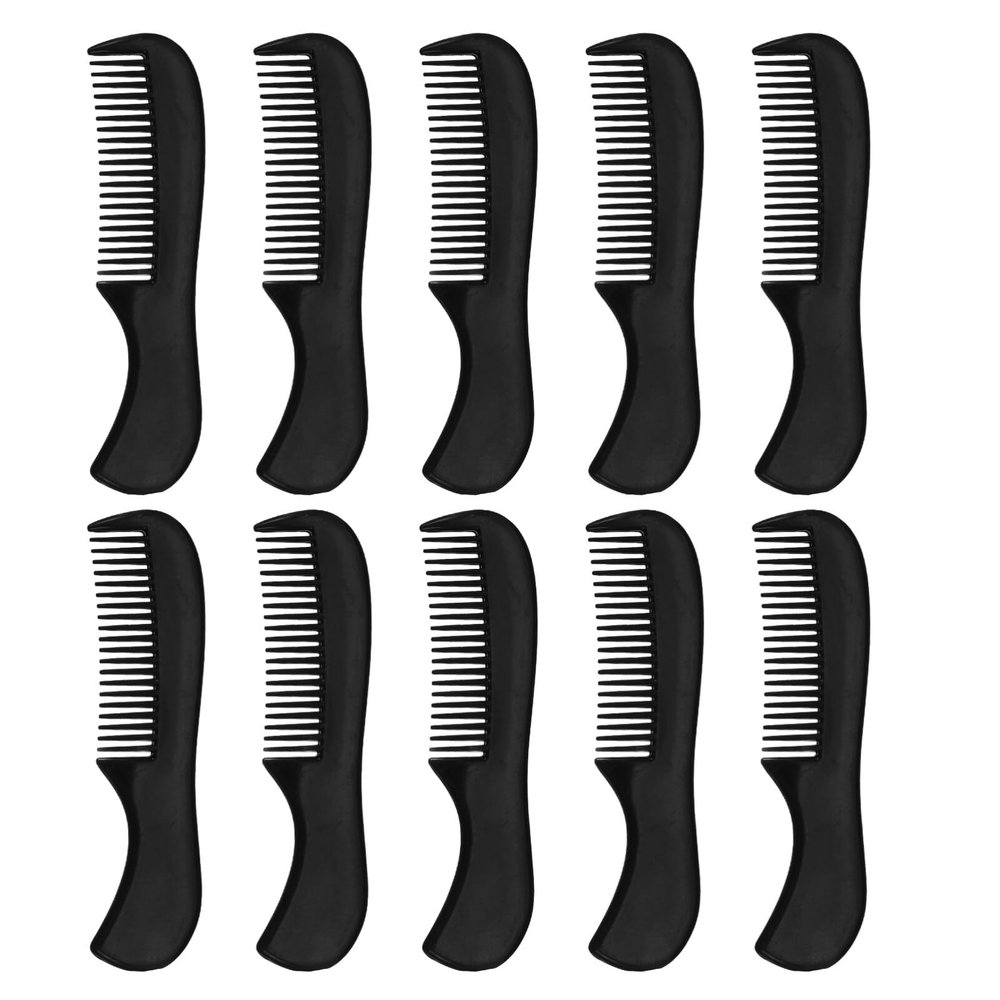 Healeved 10pcs Mustache Combs Mens Beard Comb Travel Pocket Grooming Accessory for Men and Styling Men