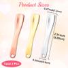 CustomyLife 3 Pcs Facial Spatula Sticks Mini Metal Makeup Spatulas Tiny Skincare Cosmetic Spoons Reusable Face Eye Cream Lotion Applicator Tools Facial Massage Sticks for Women Girls view 3