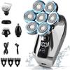 Electric Razor for Men, 5 in 1 Head Shavers for Men 7D, Cordless Bald Head Shaver Wet&Dry Waterproof Electric Razor for Men with LED Display Grooming Kit view 1
