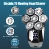 Electric Razor for Men, 5 in 1 Head Shavers for Men 7D, Cordless Bald Head Shaver Wet&Dry Waterproof Electric Razor for Men with LED Display Grooming Kit view 4