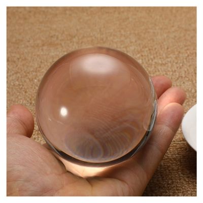 EKFBQBGW Clear Ball Transparent Glass Sphere Globe Lens Ball Photography Props Home Decoration Photo Ball (Color : Clear, Size : 5cm) Home Collections (Color : Clear, Size : 3cm)